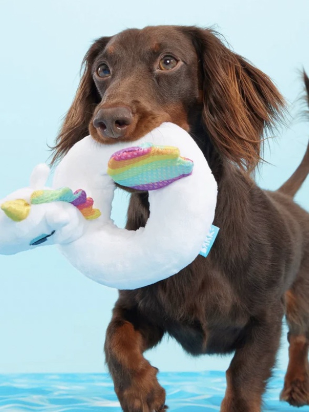 Bark ‘Tina The Tubular Unicorn’ White Unicorn Plush Dog Toy